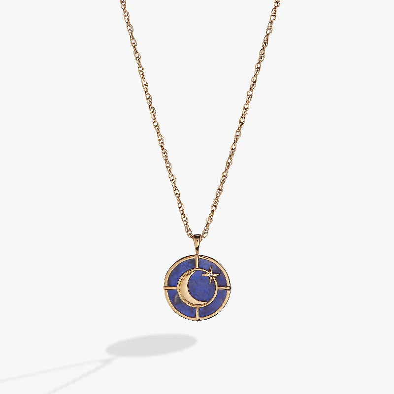 trendy pendant necklaces for women-Genuine Sodalite Signature Pendant Necklace