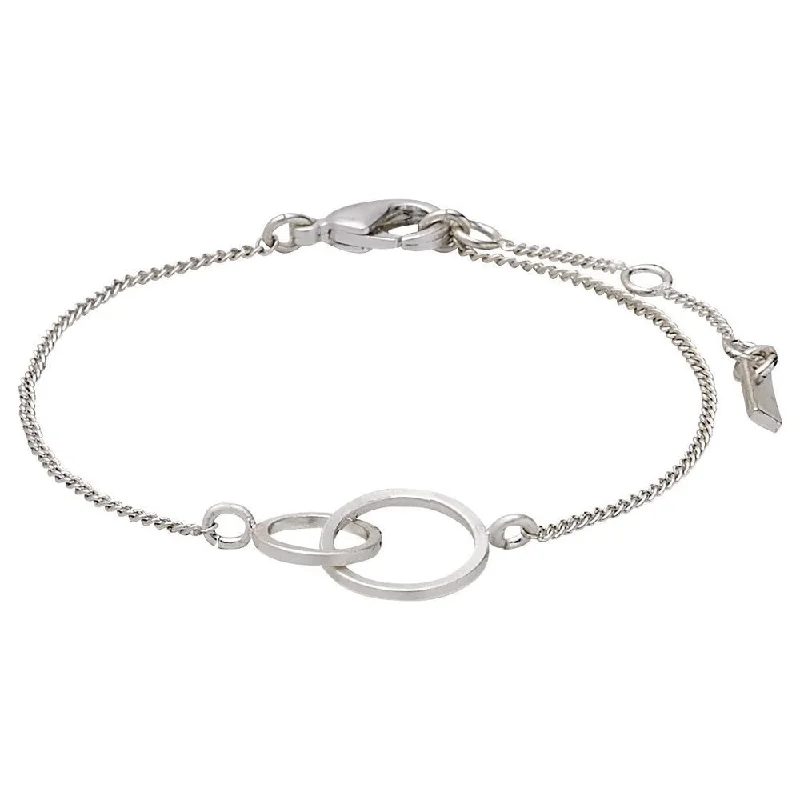 beaded bracelets for women-Harper Silver Plated Bracelet