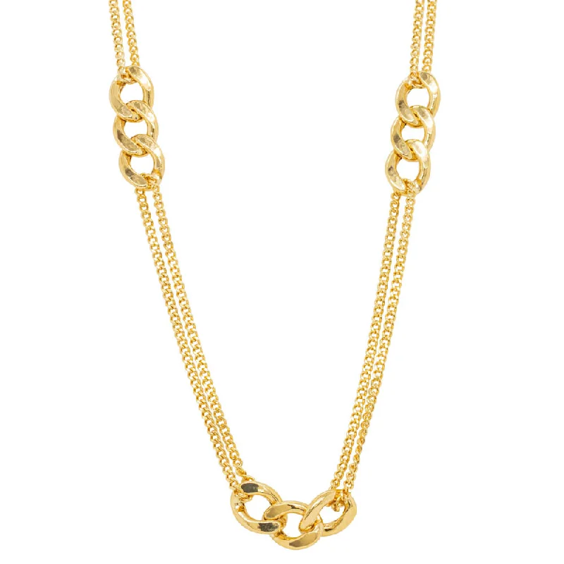 luxury pendant necklaces for women-9ct Yellow Gold Interlink Necklace