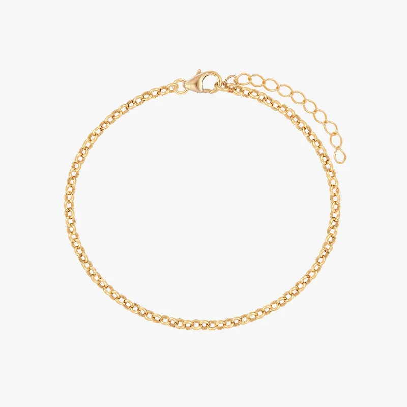 gold bangles for women-Dainty Rolo Chain Bracelet