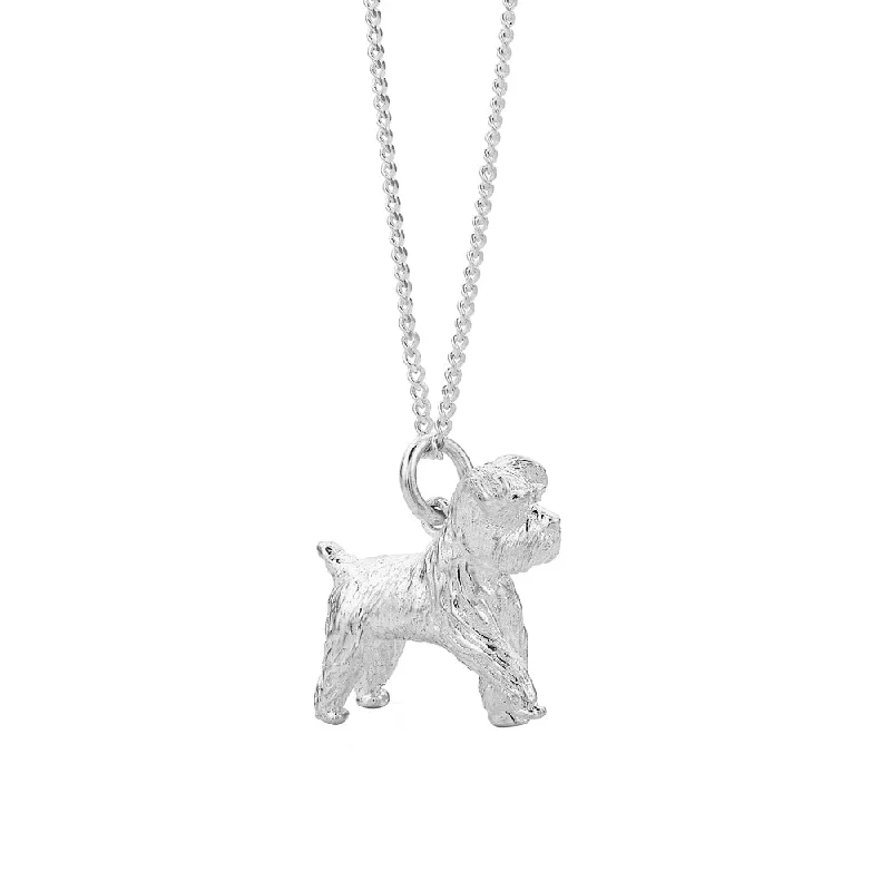 friendship necklaces for women-Karen Walker Lunar Dog Necklace - Sterling Silver