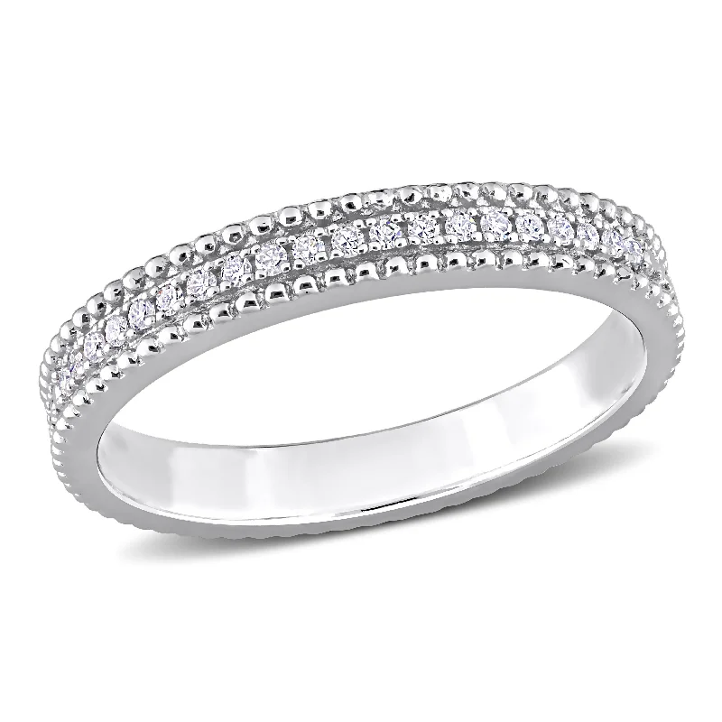 three-stone engagement rings-Mimi & Max 1/10ct TDW Diamond Eternity Ring in Sterling Silver