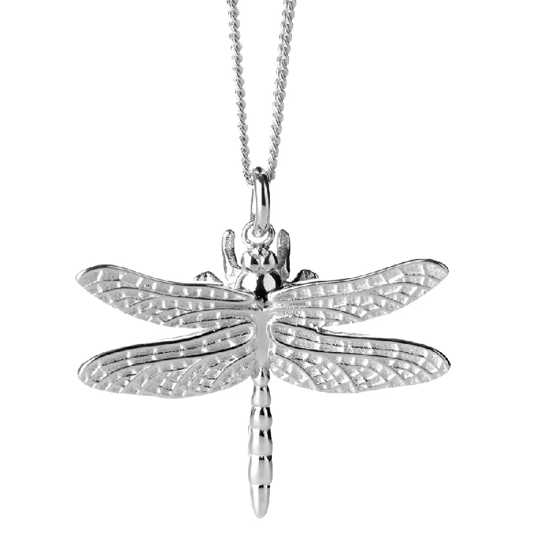 minimalist necklaces for women-Karen Walker Dragonfly Necklace - Sterling Silver