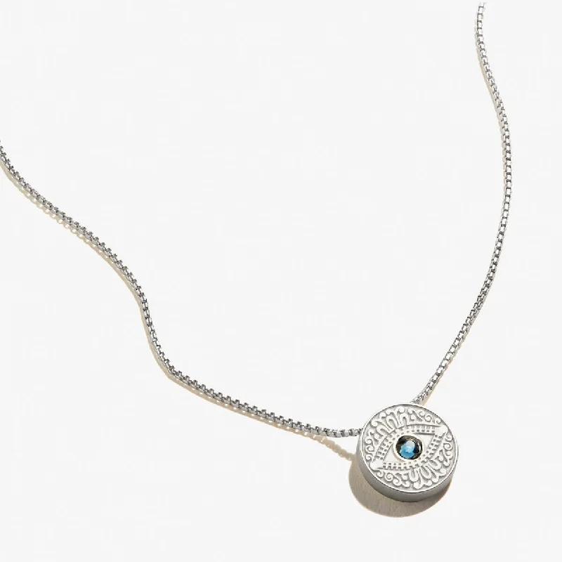 pendant necklaces for women-Evil Eye Crystal Charm Necklace