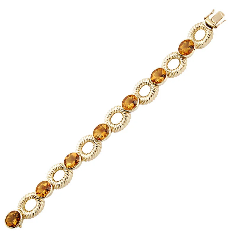 minimalist bracelets for women-Bracelet-Citrine