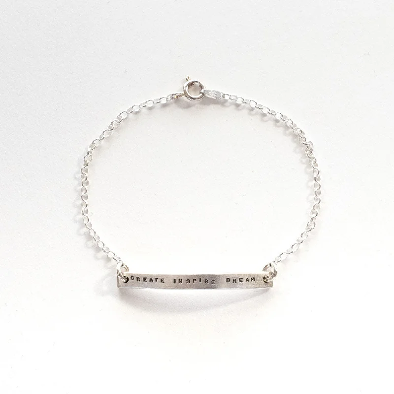 bangles with charms for women-Curves Bar Bracelet