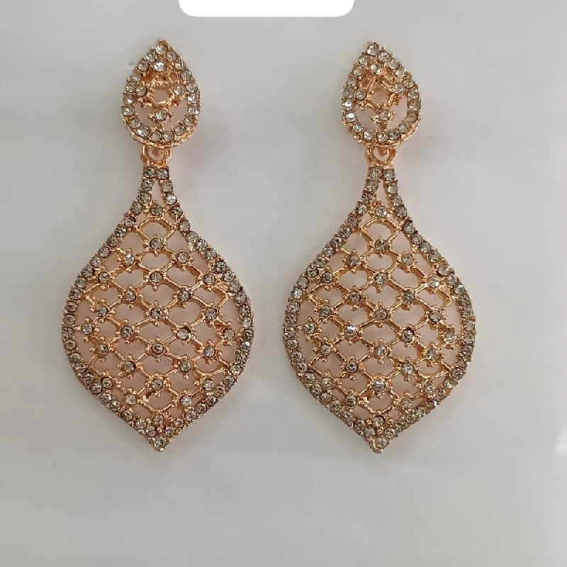 classic stud earrings for women-Khushboo Jewellers Austrian Stone Dangler Earrings