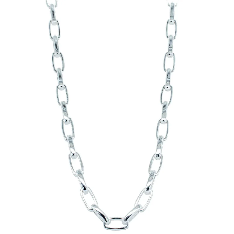 fine gold necklaces for women-Sterling Silver Utility Chain