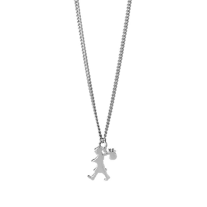 gemstone necklaces for women-Karen Walker Mini Runaway Girl Necklace - Sterling Silver