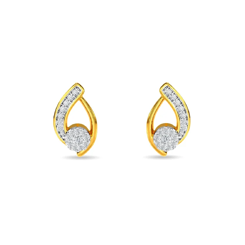 heart-shaped earrings for women-Enchanted Earring