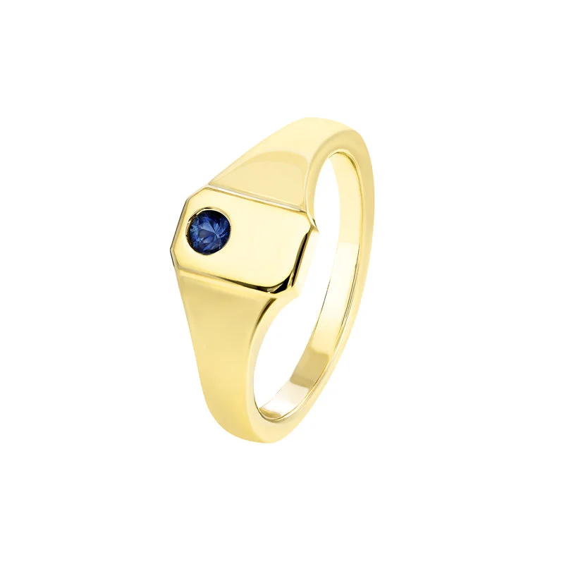 vintage gold rings for women-Sapphire Dreams Aubin Ring