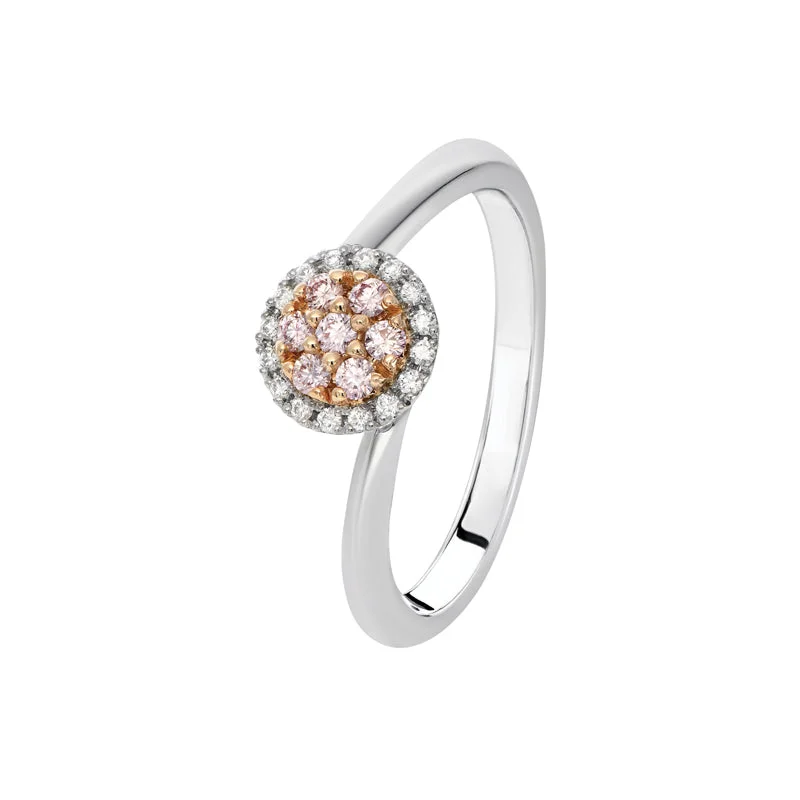 stackable rings for women-Blush Rosalie Ring