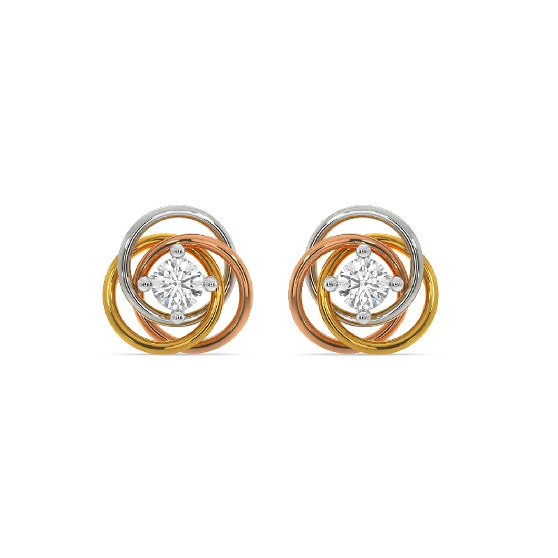 classic hoop earrings for women-Ryana Solitaire Earring