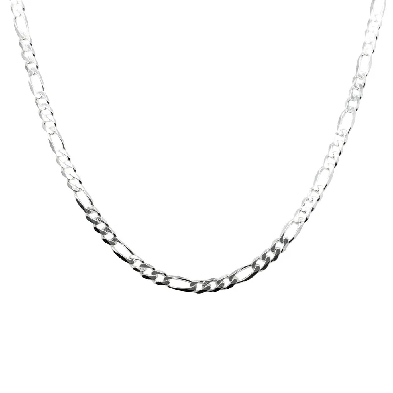 chakra necklaces for women-Sterling Silver Figaro Link Chain