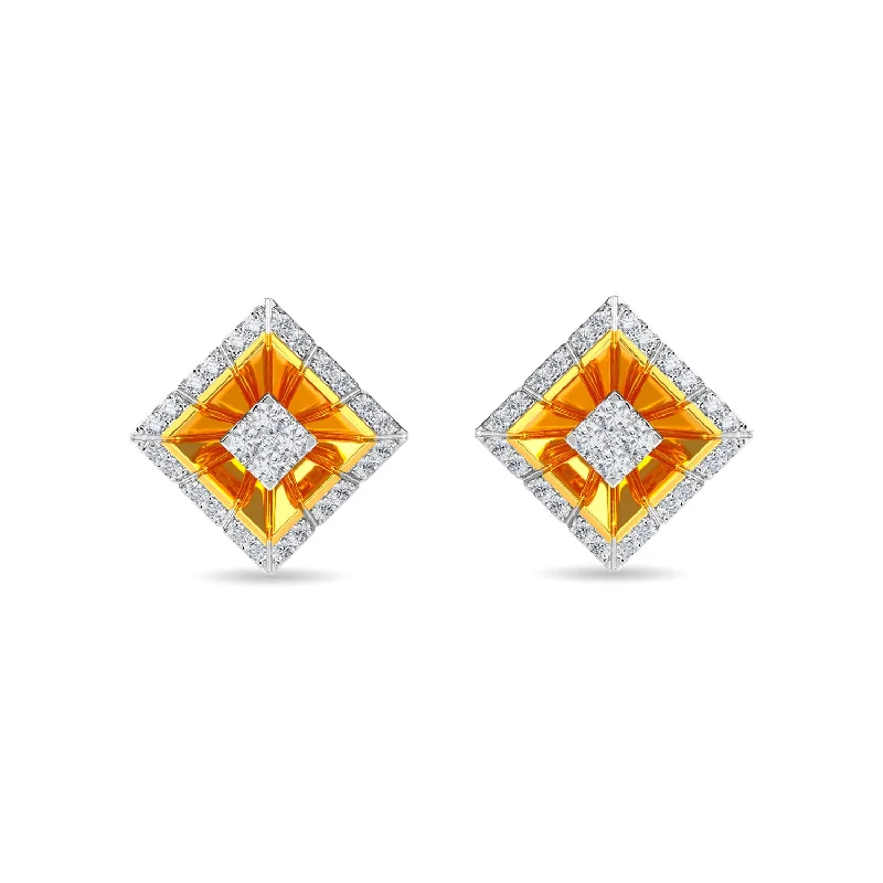 crystal stud earrings for women-Estrella Earring