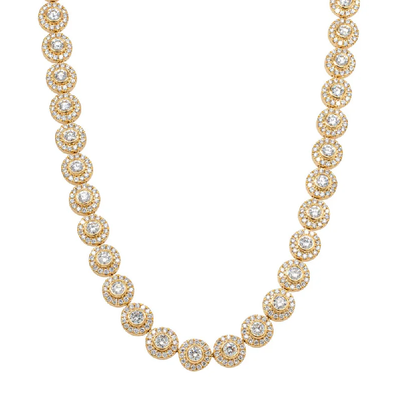 luxury gold necklaces for women-18ct Yellow Gold 11.77ct Diamond Isla Necklace