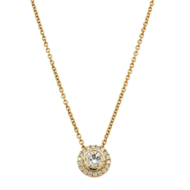 diamond heart necklaces for women-18ct Yellow Gold .31ct Diamond Isla Pendant