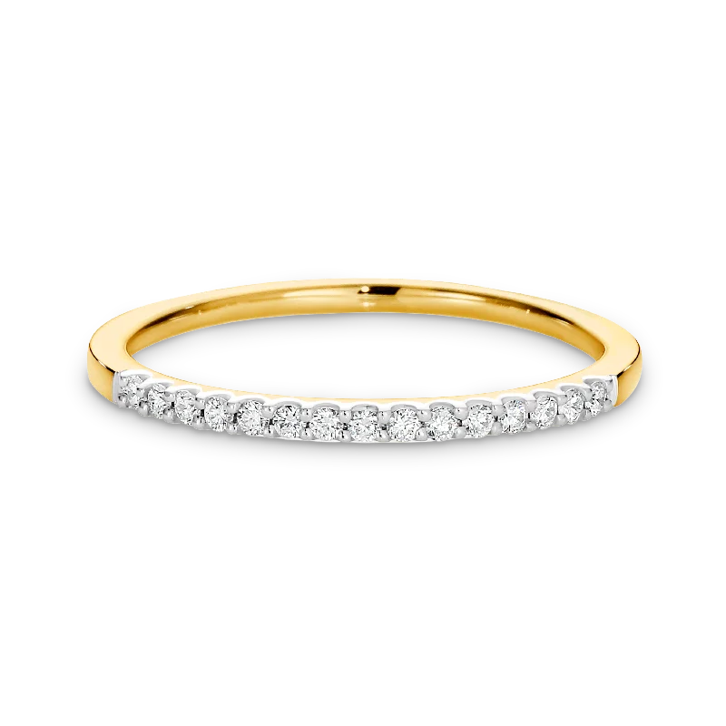 wedding band sets for women-The Matthews Signature Petite Diamond Band