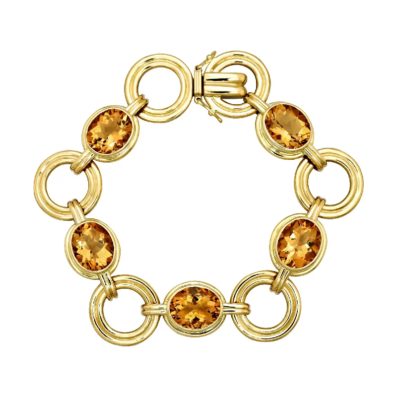 gold bracelet sets for women-Bracelet - Citrine