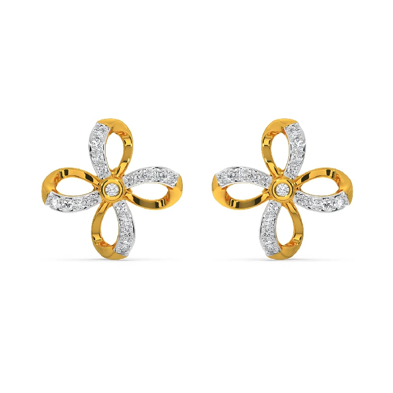 silver stud earrings for women-Ingrid Earring