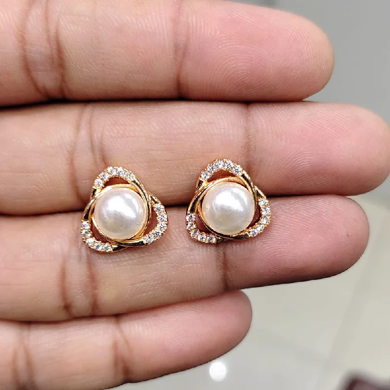 luxury diamond earrings for women-Manisha Jewellery AD Stud Earrings