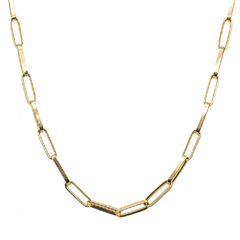 luxury diamond necklaces for women-Recycled 9ct Yellow Gold 1st Edition Chain