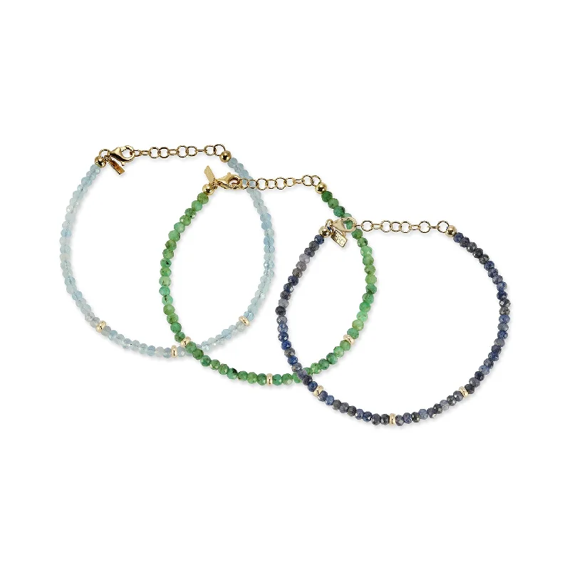 gemstone bangles for women-The Beaded Bracelet Gift Set