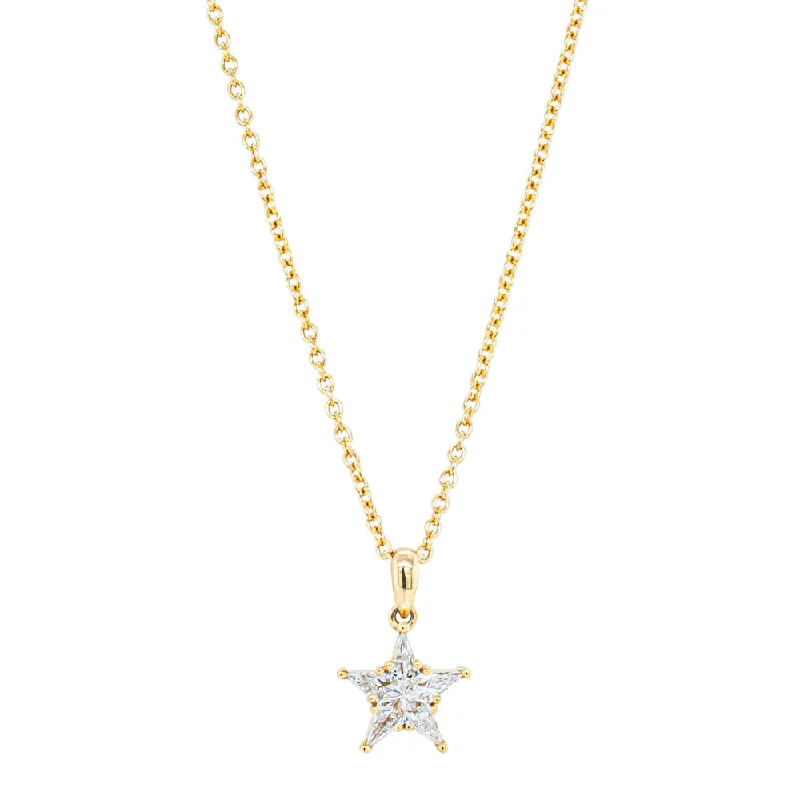 butterfly necklaces for women-18ct Yellow Gold Diamond Estelle Necklace