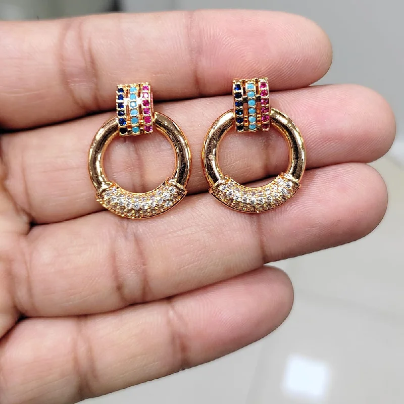 fashion earrings for women-Manisha Jewellery AD Stud Earrings