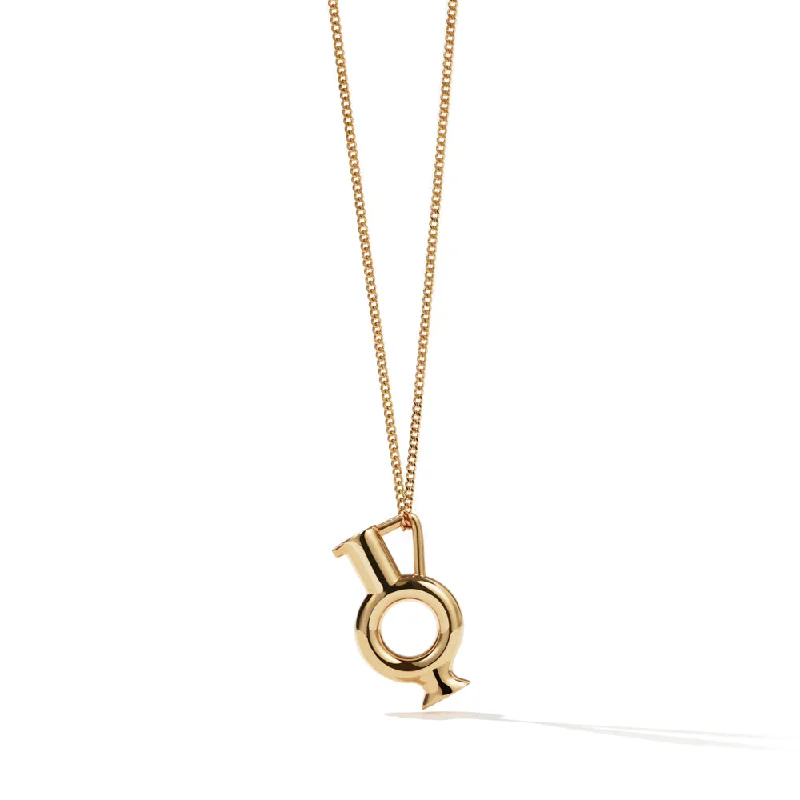 dainty necklaces for women-Meadowlark Babelogue Jug Charm Necklace - Gold Plated