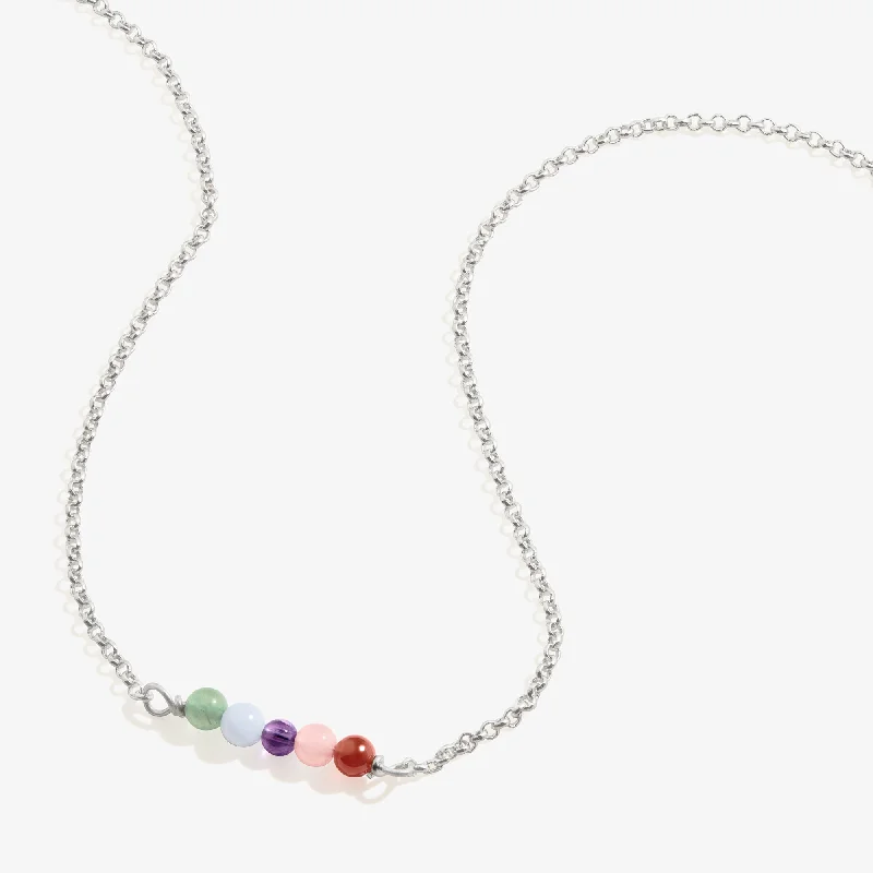 luxury sapphire necklaces for women-Multi-Gemstone Chain Necklace