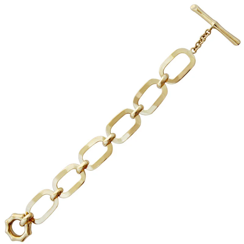 charm bracelets for women-Toggle Bracelet - Gold