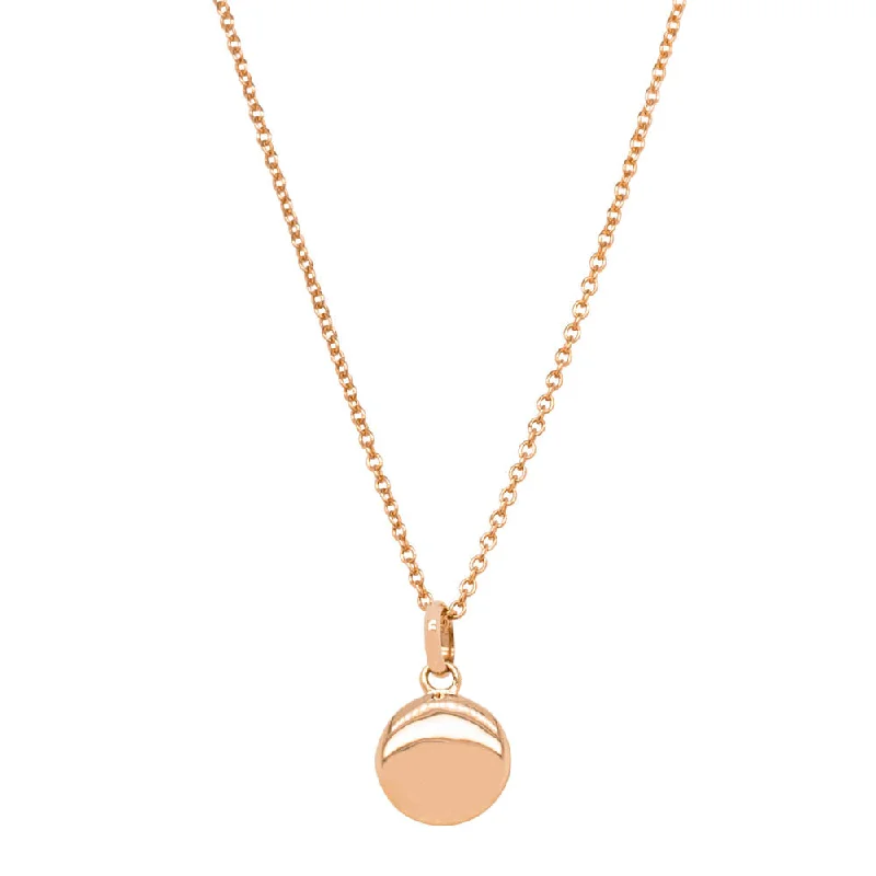 fashionable necklaces for women-9ct Rose Gold Mini Pebble Pendant