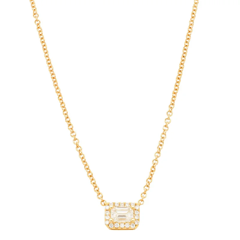 infinity loop necklaces for women-18ct Yellow Gold .51ct Diamond Necklace