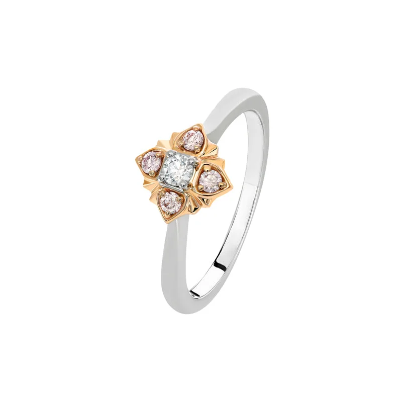 sapphire rings for women-Blush Laurena Ring