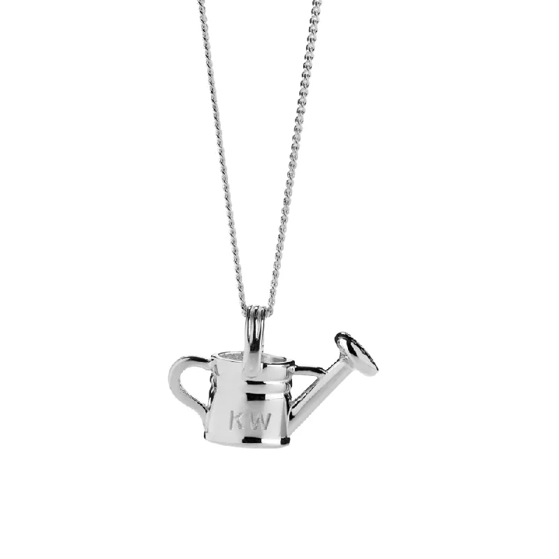 vintage necklaces for women-Karen Walker Watering Can Necklace - Sterling Silver