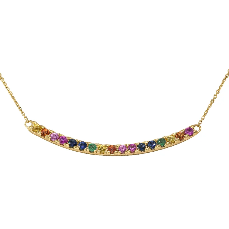 delicate pendant necklaces for women-9ct Yellow Gold Prism Necklace