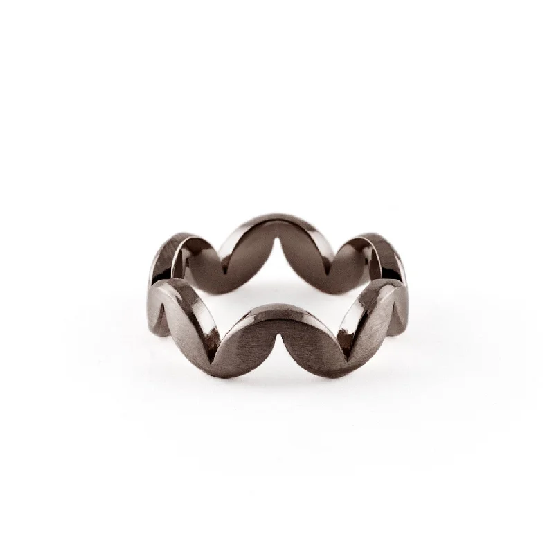 oval gemstone rings for women-Jado Muse - Chocolate