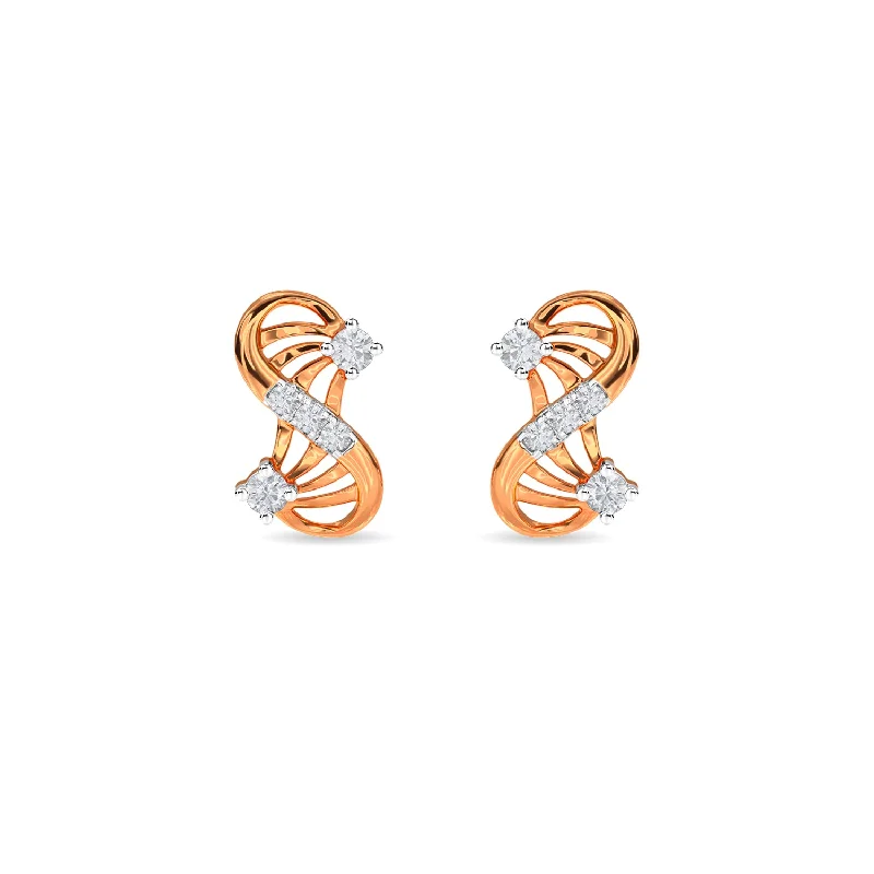 custom diamond earrings for women-Mahalia Earring