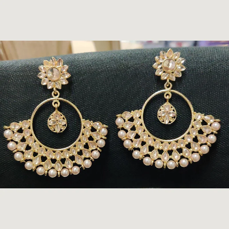 statement hoop earrings for women-Shreeji Gold Plated Dangler Earrings