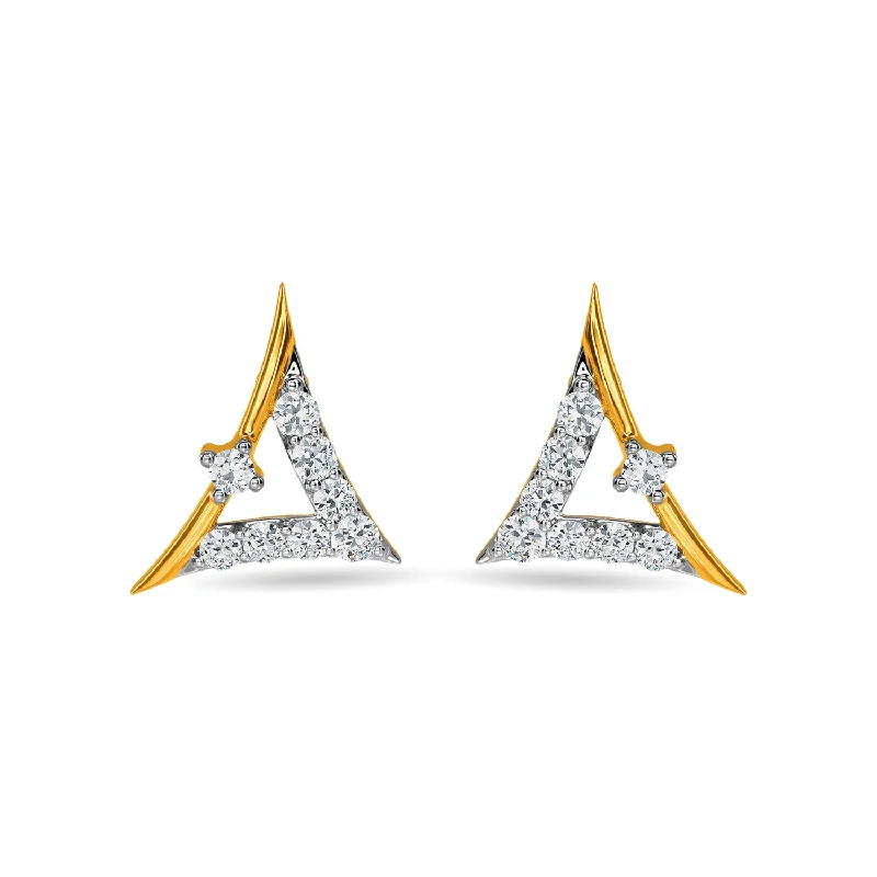 bridal diamond earrings for women-Namina Earring