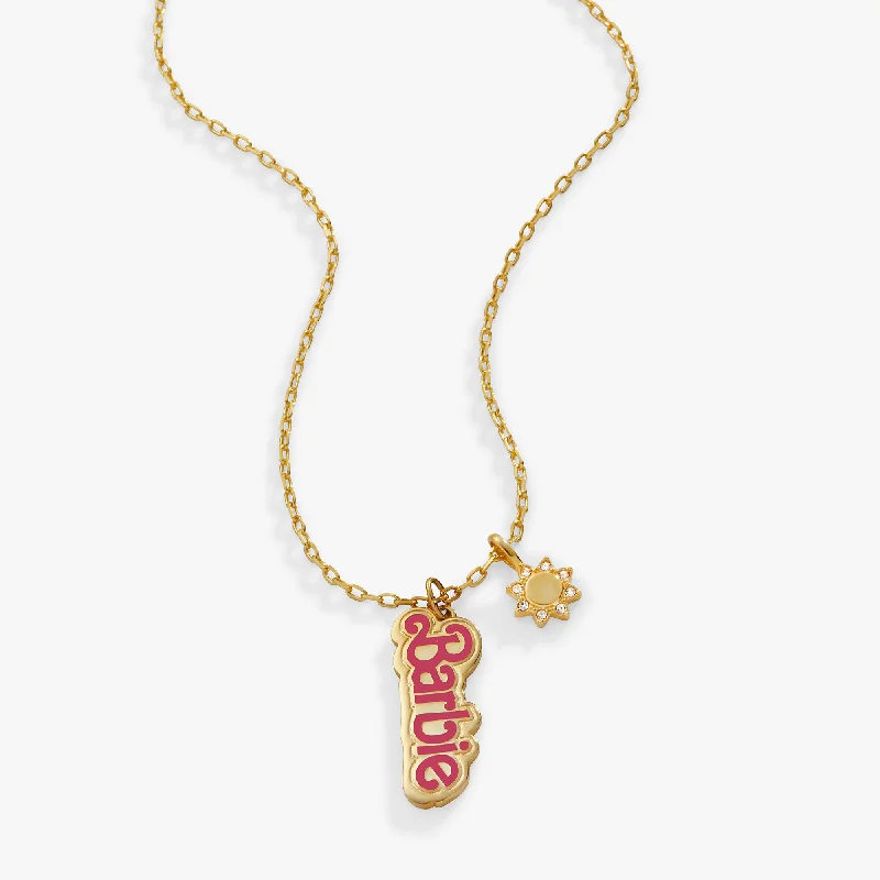 unique necklaces for women-Barbie™ The Movie Barbie Duo Adjustable Necklace