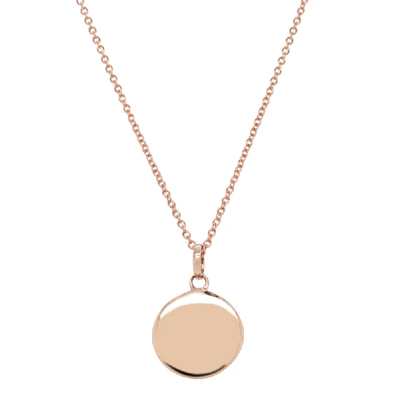 luxury diamond necklaces for women-9ct Rose Gold Pebble Pendant