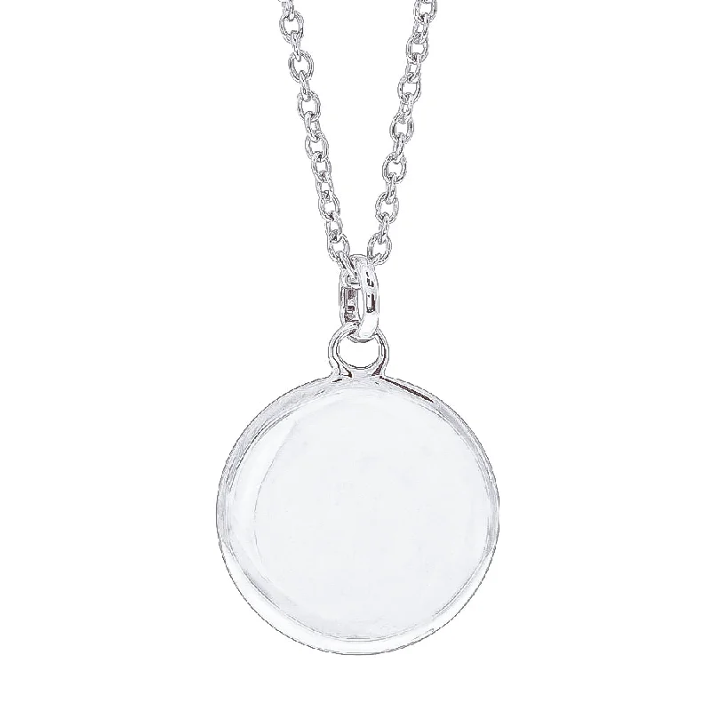 gemstone pendants for women-Sterling Silver Pebble Pendant