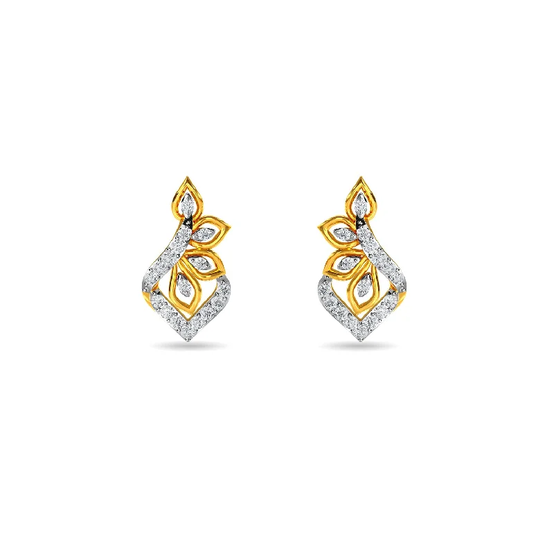 diamond dangle earrings for women-Haiya Earring