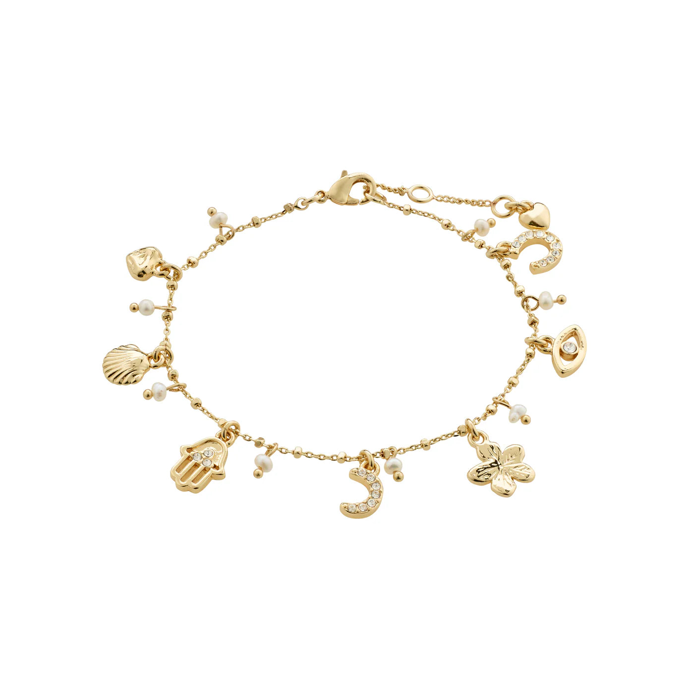 beaded bracelets for women-Prucence Gold Plated Bracelet