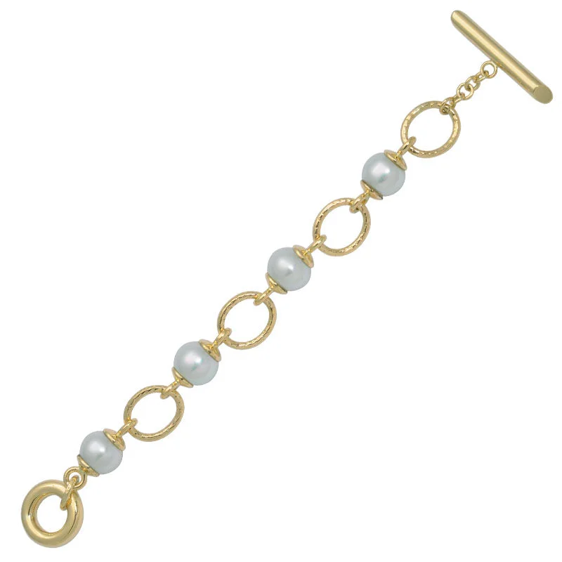 custom bracelets for women-Toggle Bracelet-South Sea Pearl