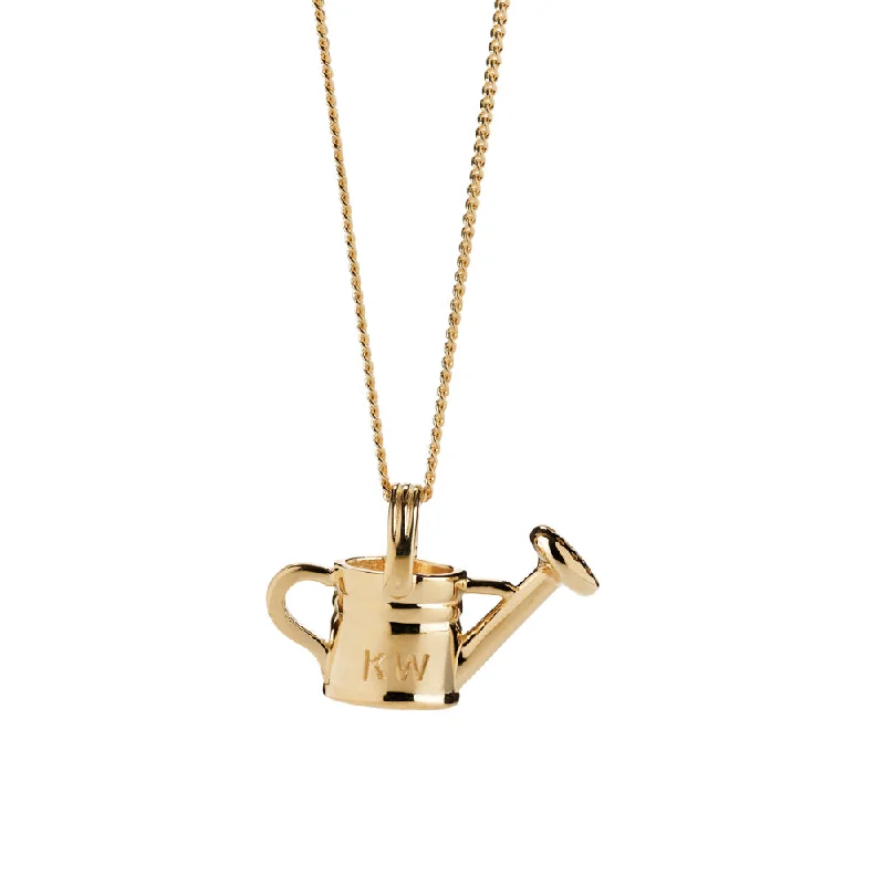 personalized necklaces for women-Karen Walker Watering Can Necklace - 9ct Yellow Gold