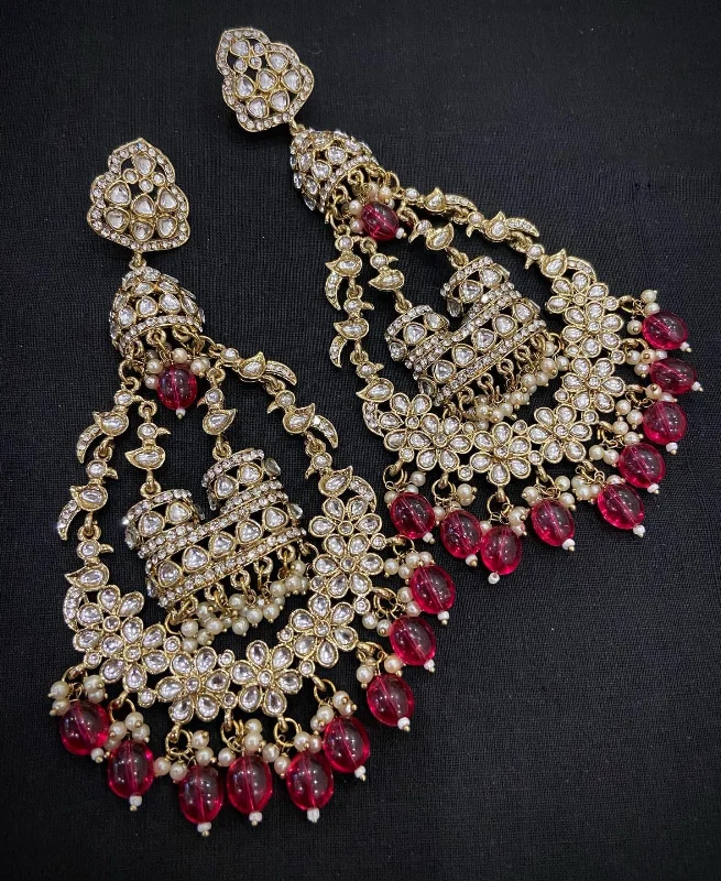 gold earrings for women-Manisha Jewellery Gold Plated Dangler Earrings