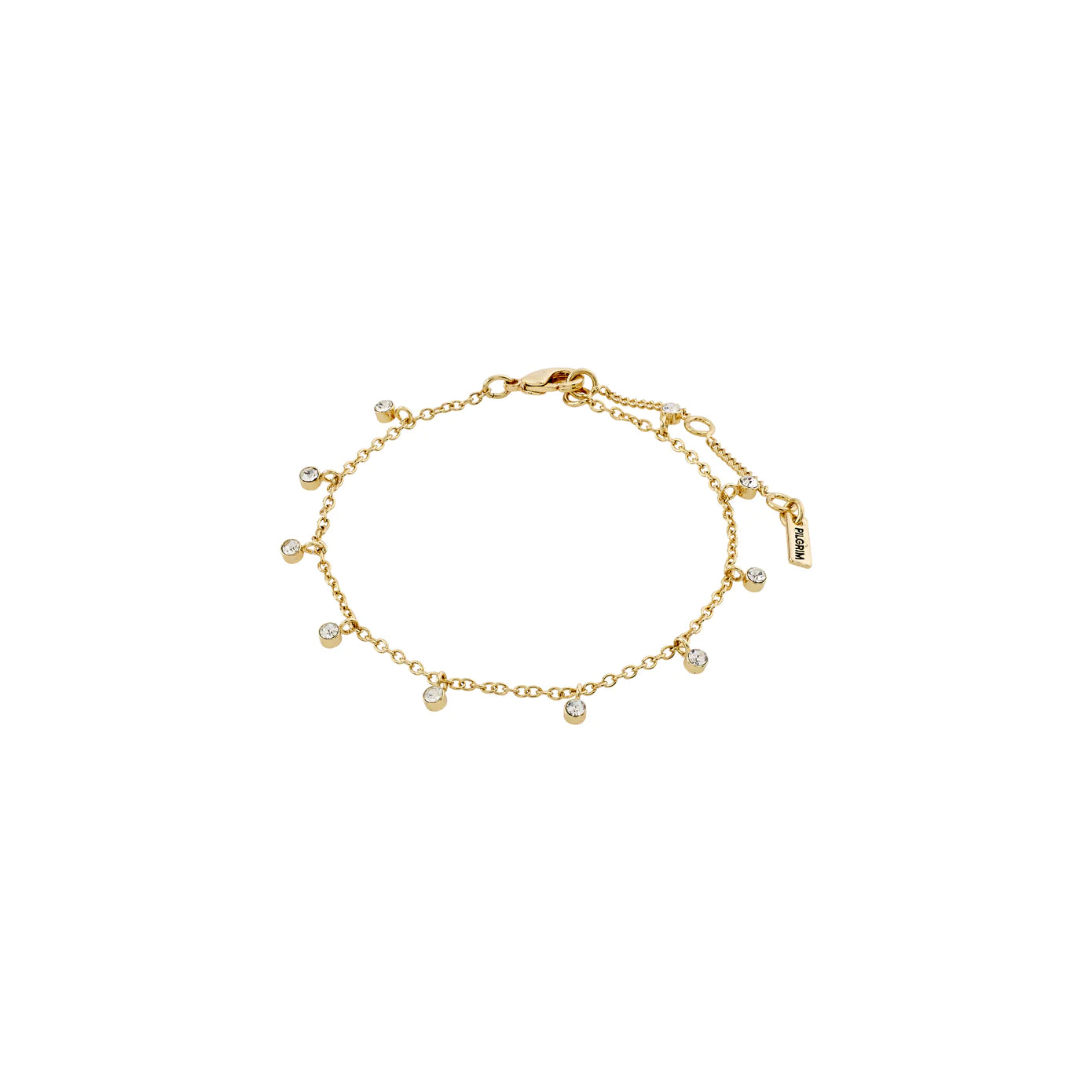 diamond bangles for women-Maja Gold Plated Crystal Bracelet